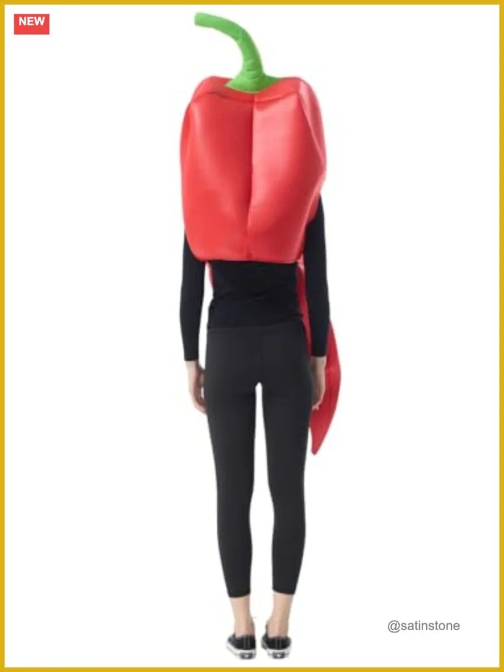 Chili Pepper Costume Adult One Size Halloween Food Theme Party